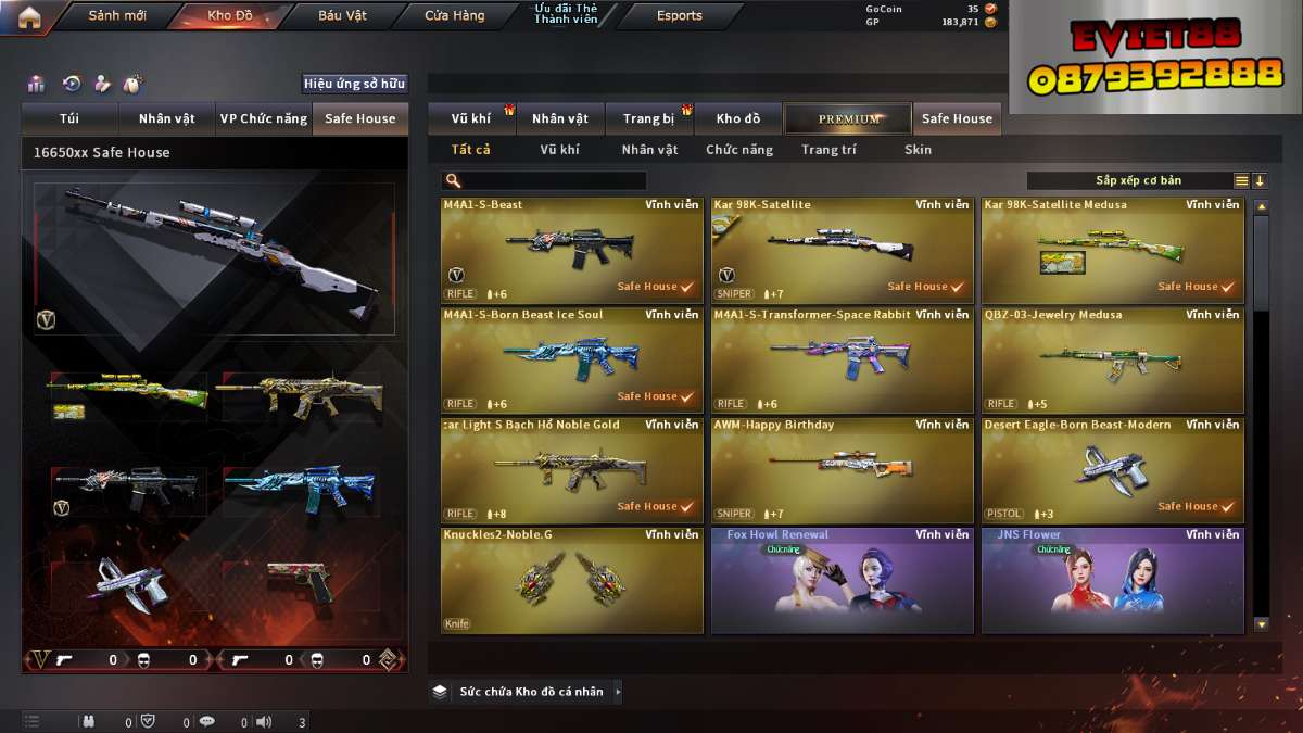 shop acc cf uy tin gia re